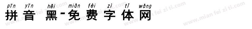 拼音 黑字体转换